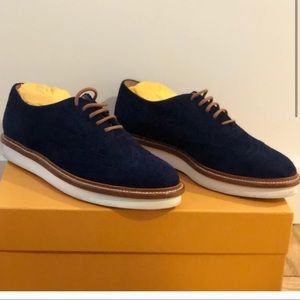Tod’s Blue Suede Loafers